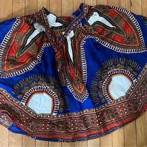 Vibrant African Print Skirt. One size